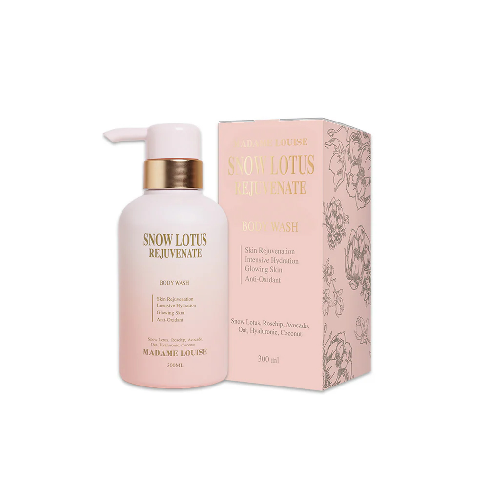 เจลอาบน้ำหอม สโนว์โลตัส Rejuvenate บอดี้ วอช มาดามหลุยส์ ราคา 680 บาท
